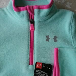 Girls size 5 Under Armour 1/4 zip fleece